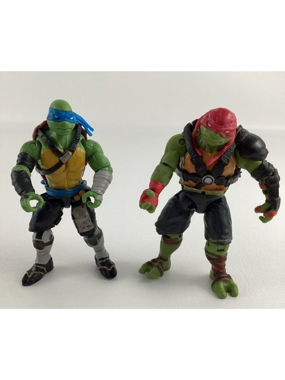 Teenage Mutant Ninja Turtles Leonardo Raphael 5" Figure Lot Playmates Toys 2015
